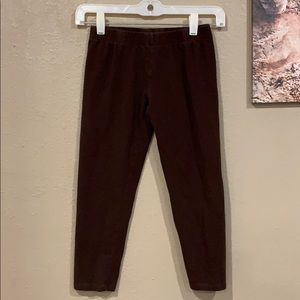 Faded Glory brown crop leggings S
